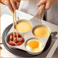 [LS] 1Pc 4 Holes Egg Pancake Pan Frying Nonsti Pans Skillet Pot 4 Eggs Stove Omelet Ham Maker For Ki