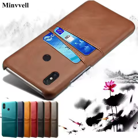 Case For Xiaomi Mi Max 3 Mix 2s 2 3 Card Slot Cover PU Leather+PC Back Cases For Xiaomi Pocophone f1