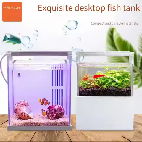 Aquarium small fish tank office desktop goldfish fish tank freshwater version saltwater version fish