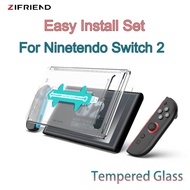 Switch2 Screen Protector Easy Install Tempered Glass Anti-Dust 2.5D Ninetendo Screen Protector