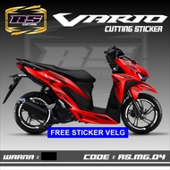 RS sticker  cutting vario - Aksesoris Motor Stiker Honda Vario 125 &150 New Terbaru 2019 2020 2021 F