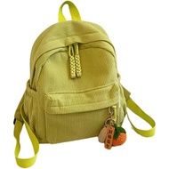 Cute Corduroy Backpack for Women, Mini Backpack Fashion Shoulder Bag Trendy Coquette Grunge Aestheti