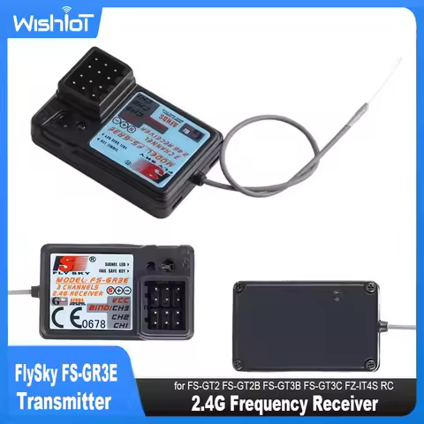 FlySky FS-GR3E 2.4G Frequency Receiver Waterproof 3 Channel for FS-GT2 FS-GT2B FS-GT3B FS-GT3C FZ-IT