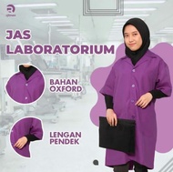 Jas laboratorium /baju lab lengan pendek pria wanita/jas perawat