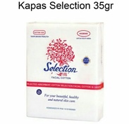 Selection Kapas 35 gr Facial Cotton Kapas Wajah 35gr Pembersih Make up / SELECTION Facial Cotton 50g