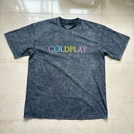 Coldplay 香港限定 洗水版 Tee Charcoal 周邊商品 T-shirt Tshirt Merch 2025 World Tour Hong Kong