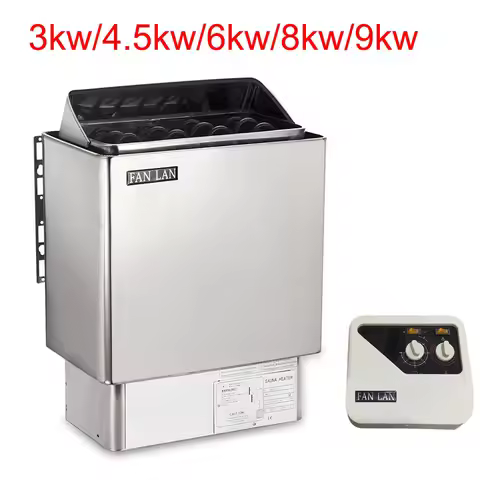 9kw Sauna Heater 220V 380V Sauna Steam Generator Home Use Heating Furnace Room Dry Equipment With Co