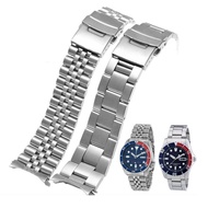 For seiko No. 5 SKX009/007 SKX175/SKX173 Solid Stainless Steel metal Watch Strap 20mm 22mm Watch Accessories Watch Belt Bracelet