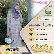 Sedondon Raya Kurung Ironless Dewasa Cream 343 Dhia Ironless Mosscrepe