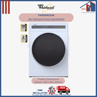 WHIRLPOOL FWEB9002GW 9kg Sanicare Front Load Washer 1400rpm (White) - 4 Ticks