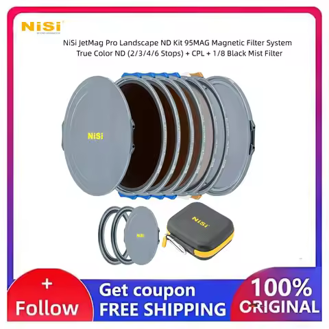 NiSi JetMag Pro Cinema Filter Kit 95MAG Magnetic FS ND 2/3/4/6 Stops True Color CPL Black Mist 1/8 N