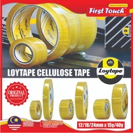 Loytape Cellulose Tape Selotape 12mm,18mm, 24mm Small / Big (1's) School Office Sekolah
