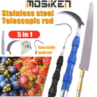 3/5/6 Meter Telescopic High Pruning Branch Shears Saw galah kait buah Tree Cutter kelapa Fruit Picke