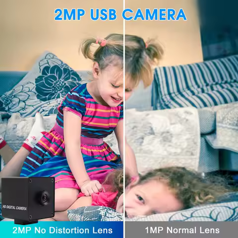 ELP No Distortion Autofocus USB Camera 1080P 30FPS 720P 60FPS 480P 100FPS – Driver-Free HD Webcam fo