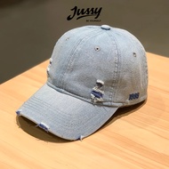 Mũ Lưỡi Trai Jean Denim 1999 JUSSY OFFICIAL Nón Kết Nam Nữ Chất Vải Jean Cào Rách Cá Tính Hàng QC Fo