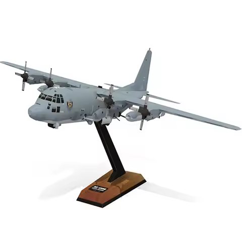 AC130 Ghost Aerial Gunship Aircraft Paper Model Military Fighter Paper Model