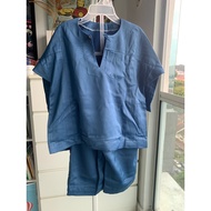 baju melayu budak 1-2tahun biru
