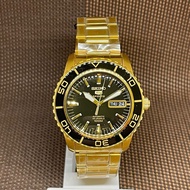 Seiko 5 SNZH60K1 Automatic Black Analog Gold Tone Stainless Steel Men's Watch
