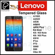 HD Clear Tempered Glass Lenovo A1000 A2020 A536 A606 A850 K4 K5 K6 Note Plus K910 P1m P70 S860 S90 V