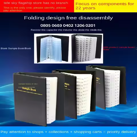 170Values 4250PCS 8500PCS SMD Resistor 1% 0R~10M 0201 0402 0603 0805 1206 Sample Book Resistors Asso