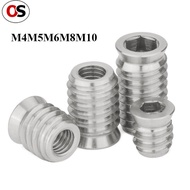 OS   Stainless Steel Inner Outer Thread Pre-embedded Nut Furniture Nut Hexagon Socket Countersunk Nu