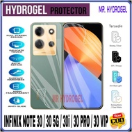 Anti-scratch HYDROGEL INFINIX NOTE 30 / NOTE 30i / NOTE 30 5G / NOTE 30 PRO / NOTE 30 VIP Clear Matt