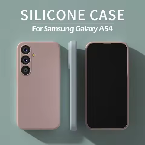 For Samsung A54 5G Case Luxury Liquid Silicone Camera Lens Protector Soft Back Cover For Samsung Gal
