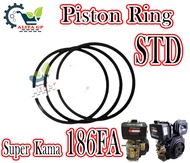 Piston Ring STD for Super Kama 186FA 12hp Air Cooled Diesel Engine