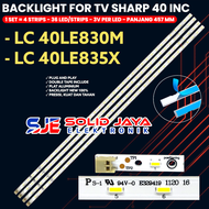 BACKLIGHT TV SHARP 40 INCH LC-40LE830M LC-40LE835X SLED-2011SSP40-36-GD-REV0 - 40LE830 40LE835 BL