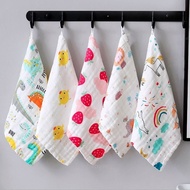 Baby Handkerchief 6 layer Sapu Tangan Cotton Soft Six Layers Gauze Newborn Baby Towel Wash Cloth  婴儿