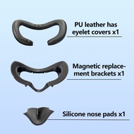 เหมาะสำหรับอุปกรณ์เสริมสำหรับ Valve Index VR แท่นแม่เหล็กสำหรับเปลี่ยนหน้ากากหนัง PU กว้างเพื่อเพิ่ม