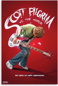 Bức Tranh Canvas HD Scott Pilgrim Vs The World Trang Trí Tường Phòng