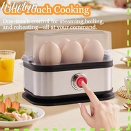 HSHELAA Smart Egg Cooker, Auto Shut- 200W Power Eggs Boiler,  6 Eggs Capacity Stainless Steel Space 
