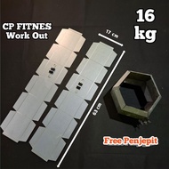 16KG EMPTY DUMBELL MOLD, QUALITY FOR HOME WO