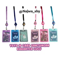 YOYO ID CARD CUTE CHARACTER | LANYARD ID CARD | NAME TAG