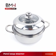 BMW Kitchen Ware - Panci Kukus Dandang Panci Steamer Tebal Langseng Sarangan Stainless Steel Serbagu