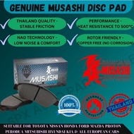 MUSASHI DISC BRAKE PAD FRONT FOR PERODUA MYVI [1.0L 1.3L] '05-10YR / TOYOTA PASSO 1.0L 1.3L '10-16YR