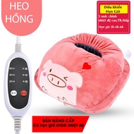 Mẫu Mới - Sưởi Chân Điện hình con vật chỉnh nhiệt 3 chế độ hẹn giờ an toàn khi sử dụng Túi sưởi chân