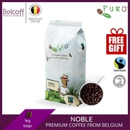 BIJI KOPI NOBLE 1KG - PURO Fairtrade Coffee Beans Arabica & Robusta
