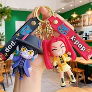 KPOP Witch Hunter Doll Group Keychain Cross-Border Men Group Bag Small Pendant Anime Keychain Small 