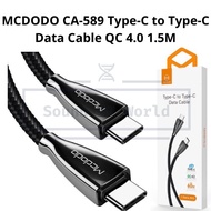 MCDODO CA-589 Type-C to Type-C Data Cable QC 4.0 1.5M