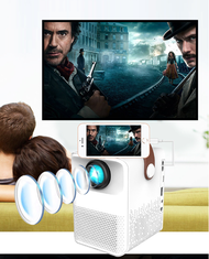 Máy Chiếu Mini BeeCube X8 Max - Độ phân giải Full HD 1080P - Máy chiếu 4k sử dụng cho điện thoại - K