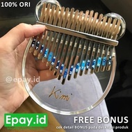 Kimi Kalimba 17 Keys Acrylic Kalimba Mbira Acrylic Hardcase Original
