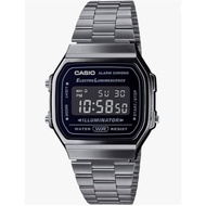 Casio Digital Watch A168WGG-1B Vintage Series Metallic Gray Inverted LCD
