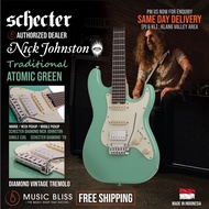Schecter Nick Johnston Traditional H/S/S - Atomic Snow / Atomic Ink / Atomic Green (MII)
