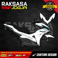 Yamaha Aerox new transparent striping sticker, minimalist racing vinyl ZK-12