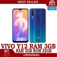 Promo VIVO Y12 RAM 3GB ROM 32GB GARANSI RESMI - MERAH 3-64 Berkualitas