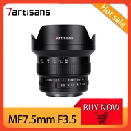 7Artisans MF 7.5mm F3.5 Ultra Wide-angle APS-C DSLR Fisheye Lens Compatible with Canon EF Nikon F