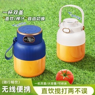 blender machine juice blender blender [Double Cover Design] Juicer Household Portable Small Manual J