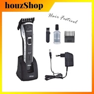 quality rechargeable DSP men's hair clipper 90110 with stand cordless professional alat pemotong ram